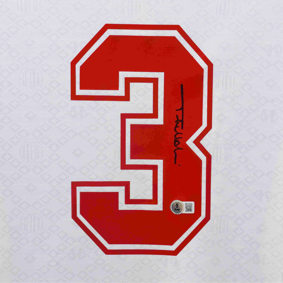 Paolo Maldini Signed AC Milan Away Soccer Jersey #3 with Beckett Witness